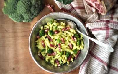 Spätzle di grano saraceno con broccoletti e Coppa di Parma